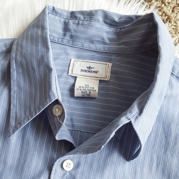 Dockers Short Sleeve Stripe Dress Shirt - Picture 2 of 2